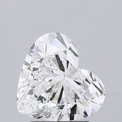 Diament laboratoryjny bezbarwny serce, 1.9ct, VVS1, E, IGI, LG637443155